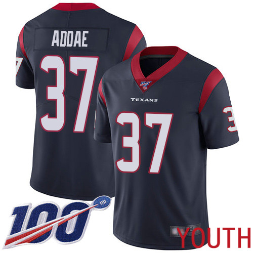 Houston Texans Limited Navy Blue Youth Jahleel Addae Home Jersey NFL Football 37 100th Season Vapor Untouchable